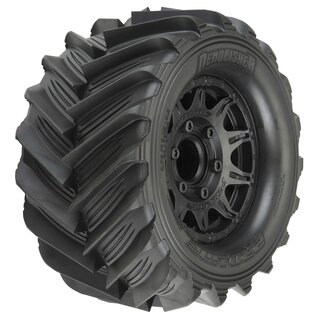 Proline Racing PRO1019610  1/10 Demolisher F/R 2.8" MT Tires Mounted 12mm/14mm Black Raid (2)