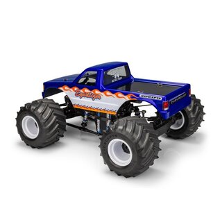 J Concepts JCO0369   1990 Chevy S10, Regular Cab Monster Truck Body 13.0" Wheelbase, Fits LMT, Axial SMT10, Similar Monster Trucks