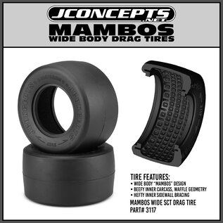 J Concepts JCO3117-02  Green Mambos Drag Racing Rear Tires