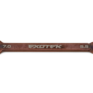 Exotek Racing EXO2190  Nut Wrench (5.5mm/7.0mm)  , Polished Steel