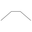 Xray XRA323490  XRAY XB2 Anti-Roll Bar Rear - Short - 1.0 MM