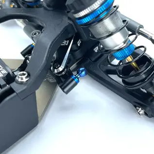 R1wurks R1-900091  R1Wurks RC10 B7 Turnbuckle Ball Stud Set, Blue Titanium, 12pcs