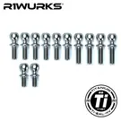 R1wurks R1-900091-1  R1Wurks RC10 B7 Turnbuckle Ball Stud Set, Titanium, 12pcs