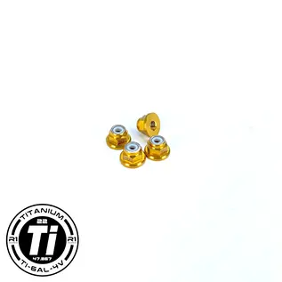 R1wurks R1-900017-1  R1WURKS Titanium Nitride Coated M3 Flange Locknuts