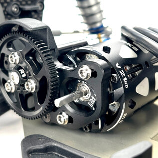 R1wurks R1-900079  R1Wurks RC10 B7 Motor Mount, Top Support, Black