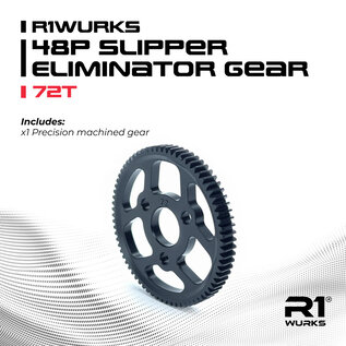 R1wurks R1-900055-72  R1Wurks Slipper Eliminator 72T Gear, 48P