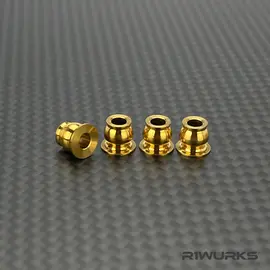 R1wurks R1-900009  R1WURKS B7 Titanium Lower Shock Pivot Balls (Titanium Nitride Coated) 900009