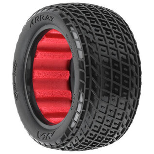 AKA Racing AKA13134CR  Array 1/10 Array Clay Rear 2.2" Dirt Oval Tires (2) - Purple