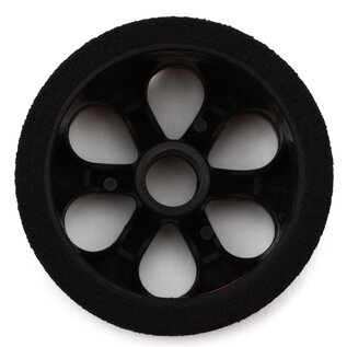JACO JAC2740B Purple Jaco 1/12 Foam Front Tires Mounted On "Prism" Black Wheels (2)