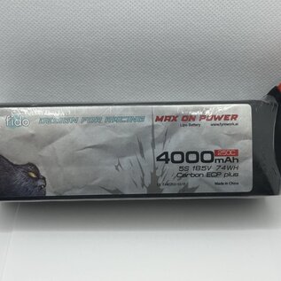 Fyrrework Fi40250-5S1P 5S 4000mAh 18.5V 5s 250C Lipo Battery Pack for Drag or Speed Runs No Plug