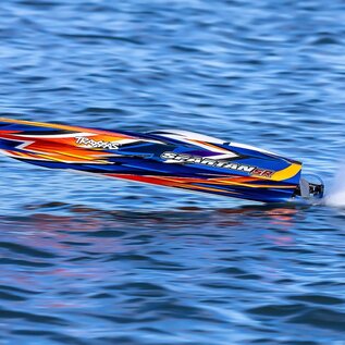 Traxxas TRA103076-4  Orange Spartan Brushless 36" Self Righting Boat RTR