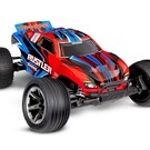 Traxxas TRA37254-8 Red  Rustler 2WD BL-2S Brushless RTR USB-C HD
