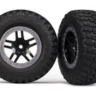 Traxxas TRA5883  BFGoodrich Tires & SCT Wheels black / chrome wheels (2)