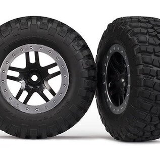 Traxxas TRA5883  BFGoodrich Mud-Terrain T/A KM2  Tires & SCT Wheels (2)