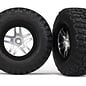 Traxxas TRA6873  BFGoodrich KM2 Tires & SCT on Black / Chrome wheels (2)