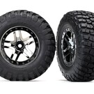 Traxxas TRA6873T   S1 BFGoodrich KM2 Tires & SCT Wheels black / chrome wheels (2)