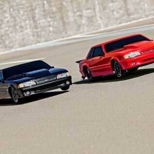 Traxxas TRA94346-74  Black Drag Slash HD Brushless Ford Mustang Car