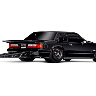 Traxxas TRA94346-74  Black Drag Slash HD Brushless Ford Mustang Car