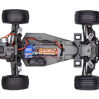 Traxxas TRA37254-8 Red  Rustler 2WD BL-2S Brushless RTR USB-C HD