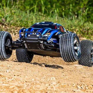 Traxxas TRA37354-4 Blue Rustler 2WD BL-2s Brushless RTR HD