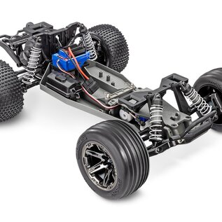 Traxxas TRA37354-4 Blue Rustler 2WD BL-2s Brushless RTR HD
