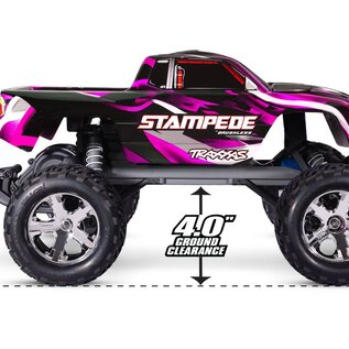 Traxxas TRA36354-4 Pink Stampede 2WD BL-2S  Brushless RTR HD