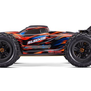 Traxxas TRA95096-4  Orange  Traxxas Sledge 1/8 scale 4WD Brushless with Belted Sledgehammer Tires