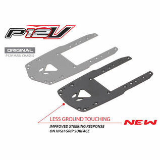 RocheRC USA ROC-210332  Rapide P12V Aluminum Main Chassis (V2)