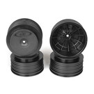 DE Racing DERPS4LB Black Speedline Plus SC Wheels (4) 22SCT, SCTE, and SCT410