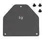 Team Associated ASC92444  Team Associated RC10B7 Factory Team Aluminum Servo Weight Plate (6g)