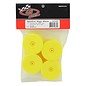 DE Racing DER-SB4-ARY  Yellow Speedline Buggy Wheels for B6.2 , B74 / TLR 22 5.0 , 22X-4 (4)