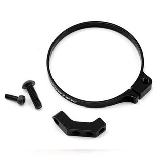 Exotek Racing EXO1718BLK Black Angled Clamp On Fan Mount, 1/10 buggies, trucks and sedans