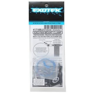 Exotek Racing EXO1718BLU Blue Angled Clamp On Fan Mount