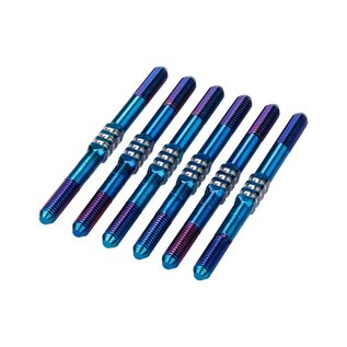 J Concepts JCO5136-1  Burnt Blue  B7 Fin Titanium Turnbuckle3.5x48mm (6) 51361