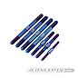 J Concepts JCO5010-1  Burnt Blue Tekno NB48 2.1 Fin Titanium Turnbuckle Set (7) 50101