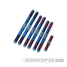 J Concepts JCO2970-1  Burnt blue Schumacher Cat L1R Fin Titanium Turnbuckle (7) 29701