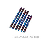 J Concepts JCO2969-1  Burnt Blue Schumacher Cougar LD3 Fin Titanium Turnbuckle (6) 29691