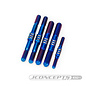 J Concepts JCO2507-1  Burnt Blue Fin Titanium Turnbuckle Set for RC8B3 / RC8B3E (5) 25071