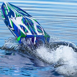 Traxxas TRA103076-4 Green Spartan Brushless 36" Self Righting Boat RTR