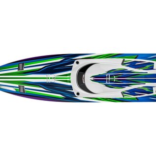 Traxxas TRA103076-4 Green Spartan Brushless 36" Self Righting Boat RTR