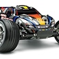 Traxxas TRA44096-3-BLUE  Silver / Blue Nitro Rustler w/ TSM RTR
