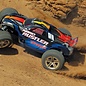 Traxxas TRA44096-3-BLUE  Silver / Blue Nitro Rustler w/ TSM RTR