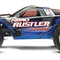Traxxas TRA44096-3-BLUE  Silver / Blue Nitro Rustler w/ TSM RTR