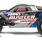 Traxxas TRA44096-3-BLUE  Silver / Blue Nitro Rustler w/ TSM RTR