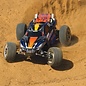 Traxxas TRA44096-3-BLUE  Silver / Blue Nitro Rustler w/ TSM RTR