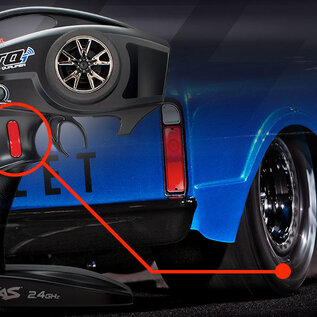 Traxxas TRA94376-74  Blue Drag Slash Brushless Drag Chevy C-10 Truck HD