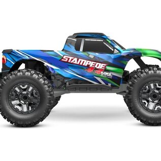 Traxxas TRA90376-4  Green Traxxas Stampede 4X4 VXL: 1/10 Scale 4WD Monster Truck