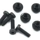 Protek RC PTK-3040 ProTek RC Aluminum Servo Mount Grommet (Black) (4)