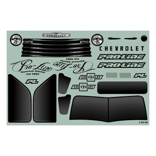 Proline Racing PRO3255-14  Gray Pro-Line 1/10 Early 50's Chevy Tough-Color Truck Body (Stone Grey) (Stampede)