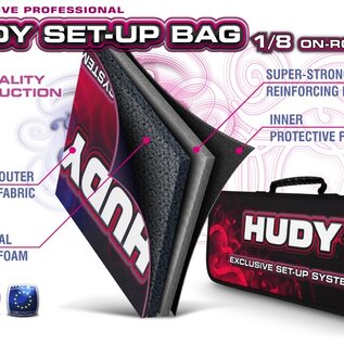 Hudy HUD108056 Complete Set of Set-up Tools + Carrying Bag - For 1/8 On-road Cars